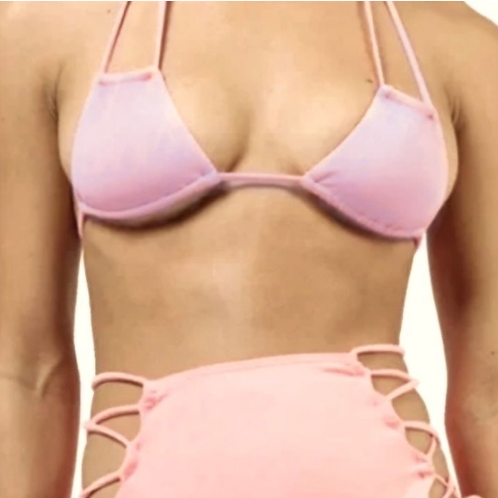 We are HAH | Free People Titsy top Swim Top Lilac Combo, XS NWT